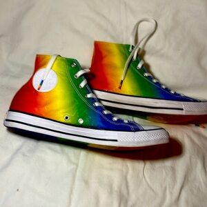 Pride Rainbow Converse Hightops/Chuck Taylors